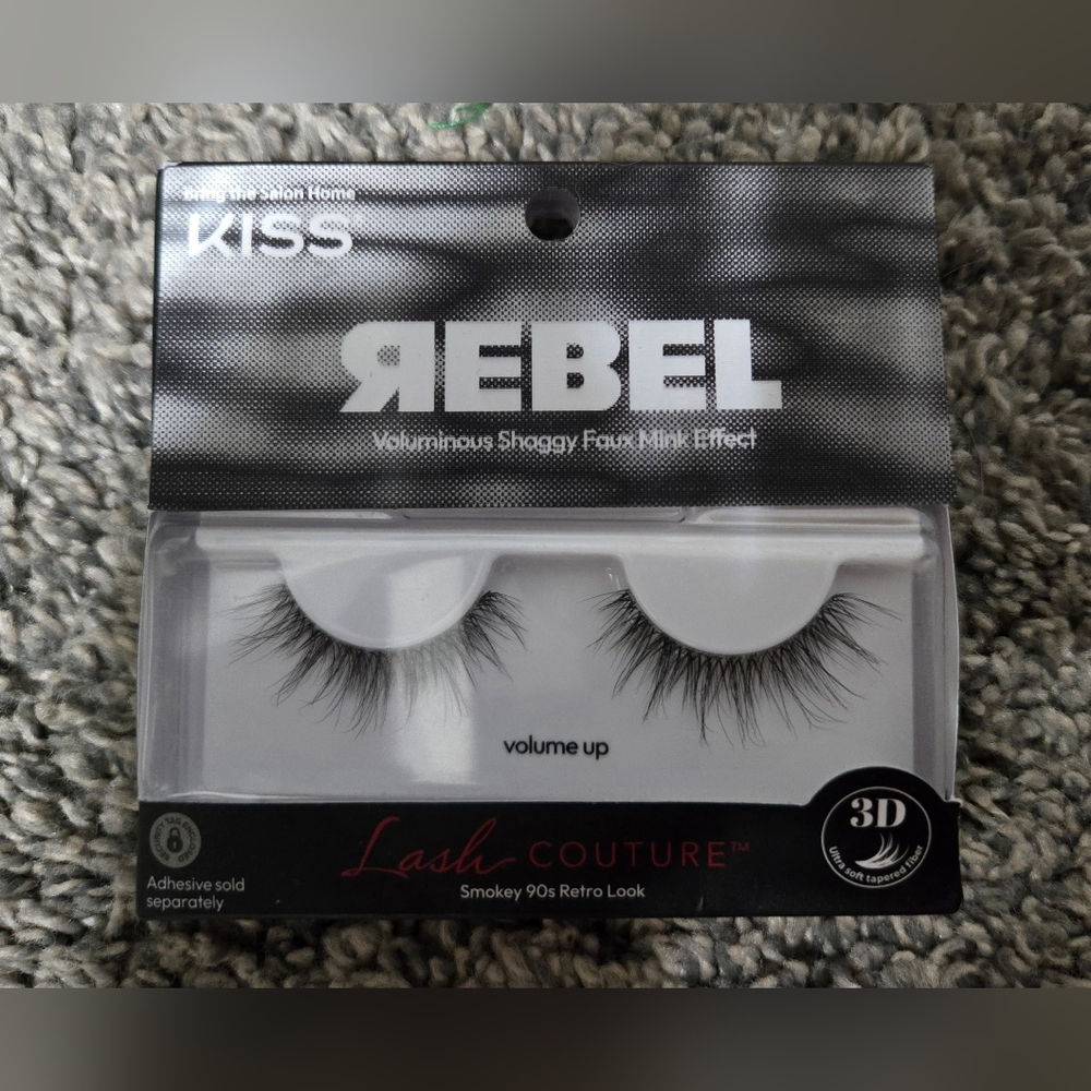 Kiss Rebel Lash Couture Faux Mink Lashes - Black Eye Lashes, New